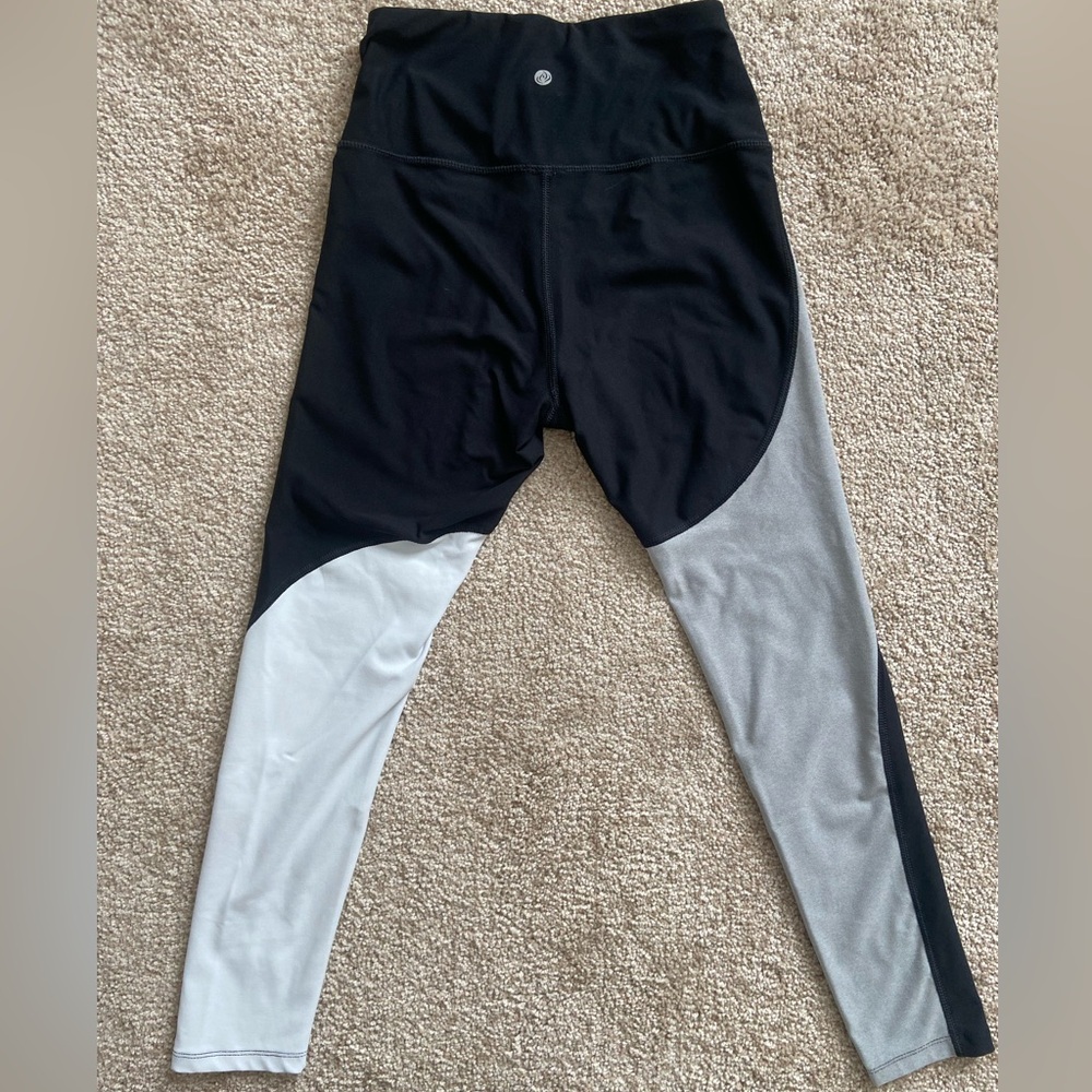 Color block leggings, XS NWOT